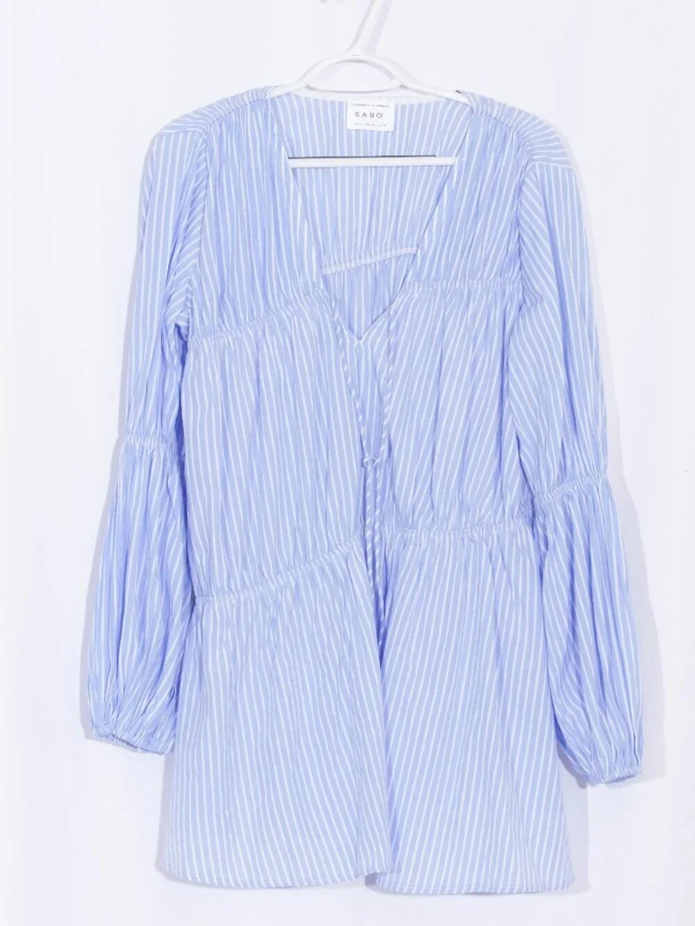 SABO Naloo Long Sleeve Maternity Tie MIni Dress Size 4